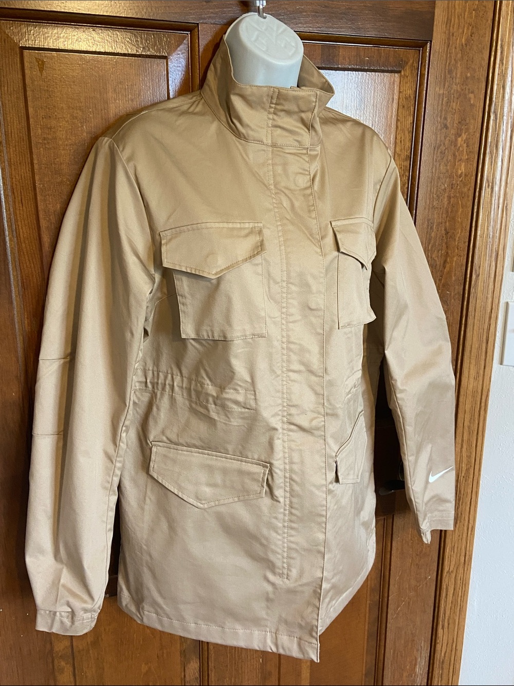 Nike Women's Sportswear M65 Ess Tan Jacket Parka NWTS Size Medium - Picture 3 of 13